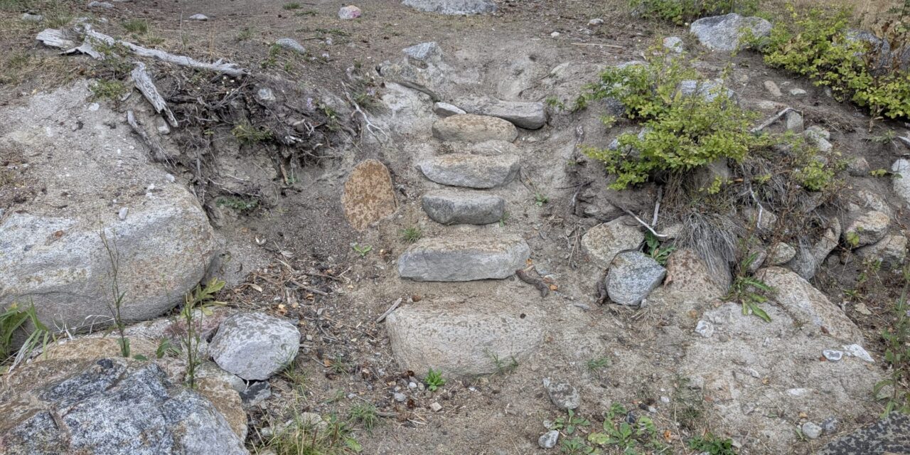 Escaleras en un lago: ¿inferencia de diseño?